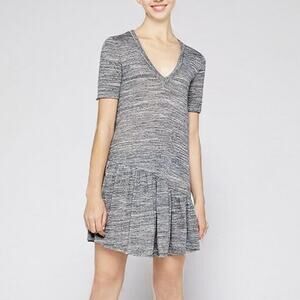 NWT BCBGeneration V Neck TShirt Dress Gray Sz XS
